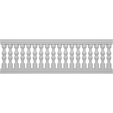 Ekena Millwork Fiberthane Avalon Balustrade Railing Kit, Style F (6 7/8" On-Center Spacing to Pass 4" Sphere Code) BALK40X120AVF